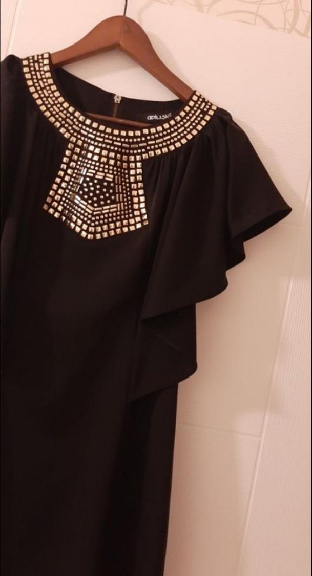 Siyah Gotik Abiye Elbise - Görsel 3