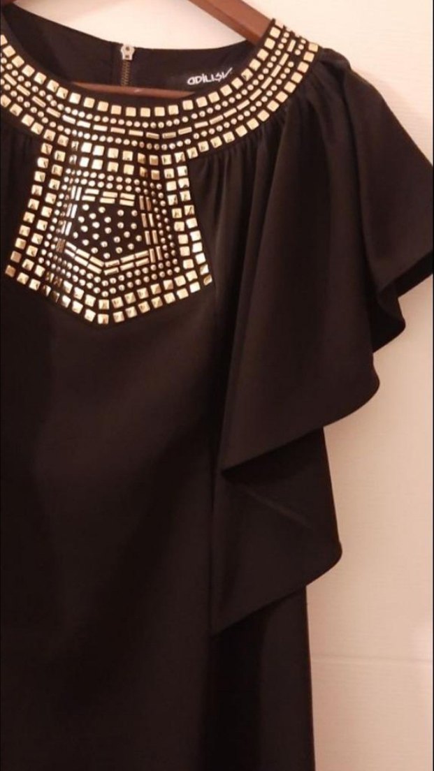 Siyah Gotik Abiye Elbise - Görsel 2