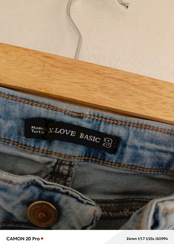 Mavi Bel Detaylı Rahat Kesim Kadın Kot Pantolon - Görsel 6