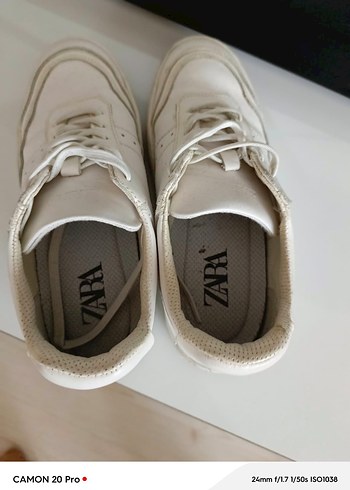 Beyaz Minimalist Kadın Sneakers - Görsel 4