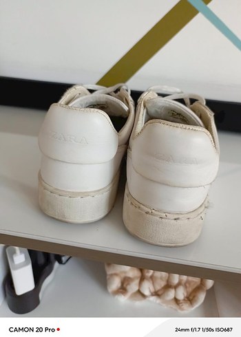 Beyaz Minimalist Kadın Sneakers - Görsel 8