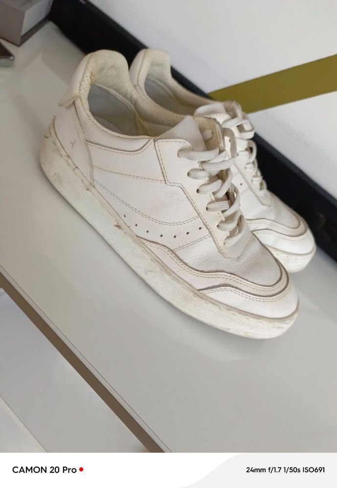 Beyaz Minimalist Kadın Sneakers - Görsel 2