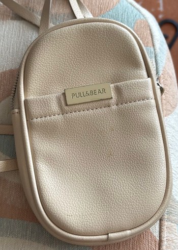 Pull and Bear Pull Bear Krem Telefon Cantasi