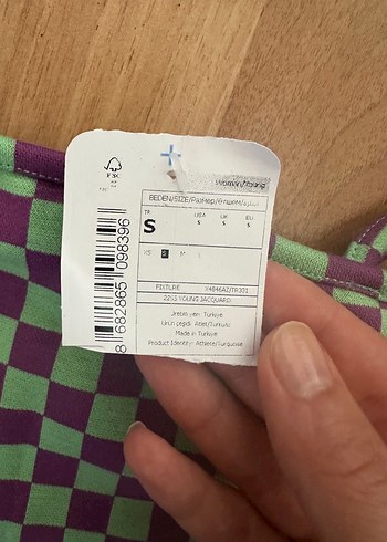 s Beden çeşitli Renk Kadın Kareli Strappy Crop Top