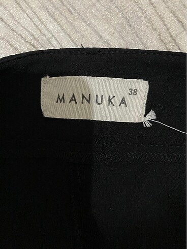 m Beden siyah Renk Manuka kumaş pantolon