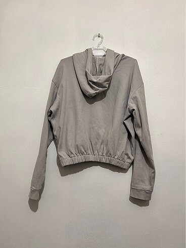 Gri Beli Lastikli Sweatshirt