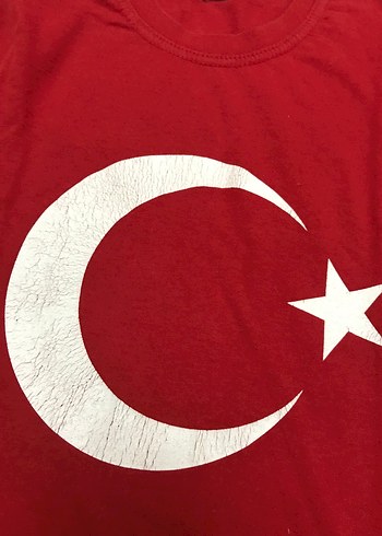 Kırmızı Çocuk Pamuk Tişört - Görsel 4