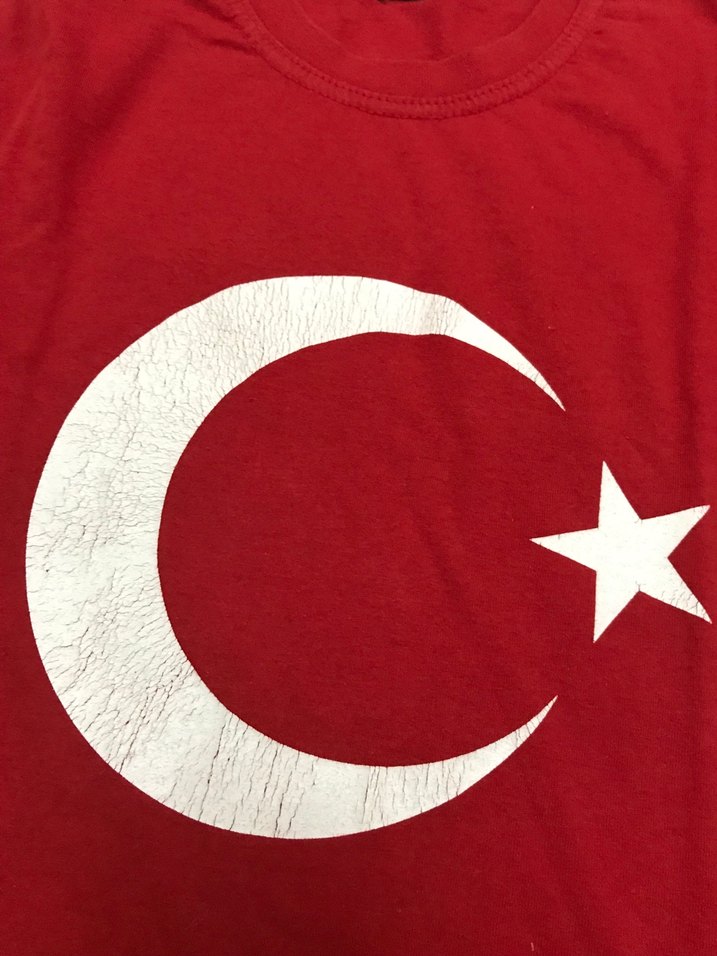 Kırmızı Çocuk Pamuk Tişört - Görsel 4