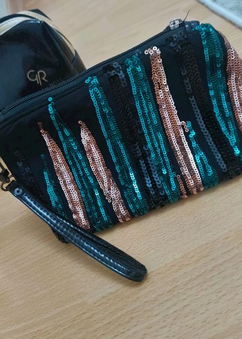 Çok Renkli Deri Kadın Makyaj Çantası Fermuarlı tekli ilan açarım - Görsel 8