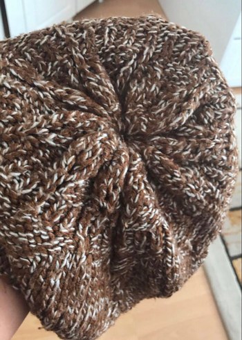 Örgü Kadın Bere - Bohem Tarz atkı - Görsel 7