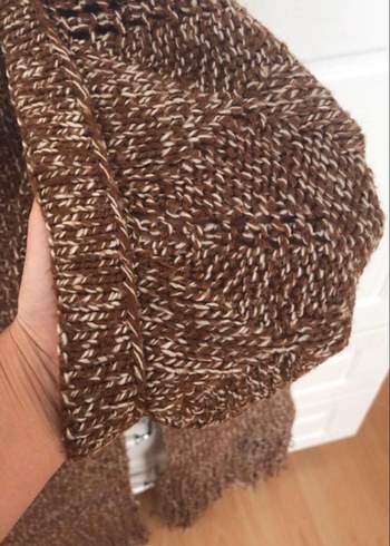 Örgü Kadın Bere - Bohem Tarz atkı - Görsel 5