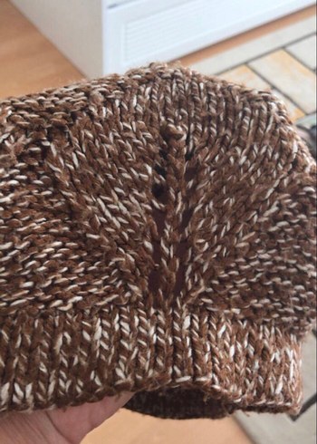 Örgü Kadın Bere - Bohem Tarz atkı - Görsel 4