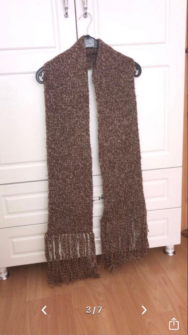 Örgü Kadın Bere - Bohem Tarz atkı - Görsel 3