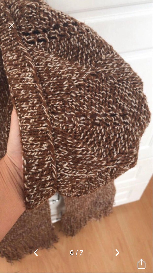 Örgü Kadın Bere - Bohem Tarz atkı - Görsel 5