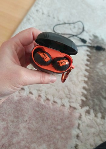 Turuncu TCL Kablosuz Kulaklık hiç kullanılmadı - Görsel 2