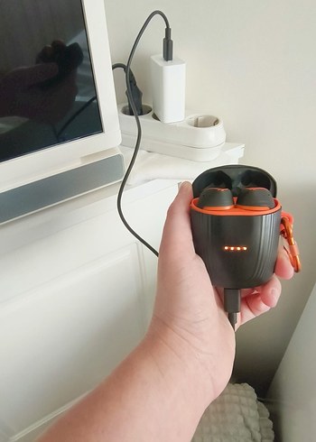 Turuncu TCL Kablosuz Kulaklık hiç kullanılmadı - Görsel 7