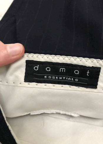 Lacivert çizgili Erkek Kumaş Pantolon - Görsel 3