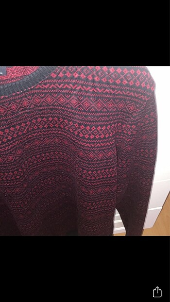 xxl Beden Bordo kazak