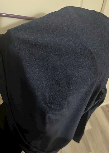 Siyah Kadın Spor Tayt Elastik Kumaş - Görsel 3