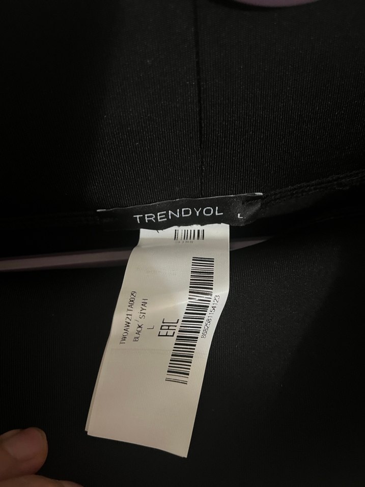 Siyah, Esnek,Kadın Tayt - Görsel 2