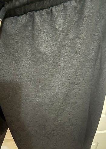 Siyah Deri Kemerli Midi Kadın Pantolon - Görsel 4