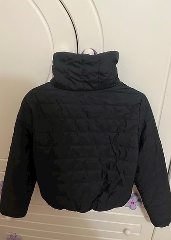 Siyah Gotik Yüksek Yakalı Kadın Mont - Görsel 2