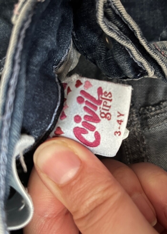 Kız çocuk jean - Görsel 4