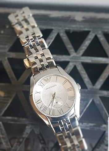 Beden gri Renk Emporio Armani orjinal çelik saat