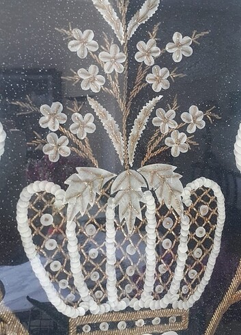 Beden tavuskuşu antika tablo