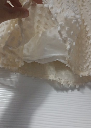 Zara Kız Çocuk Beyaz Fırfırlı Etek
