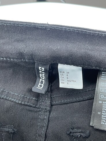 38 Beden siyah Renk H&M Jean / Kot %70 İndirimli.