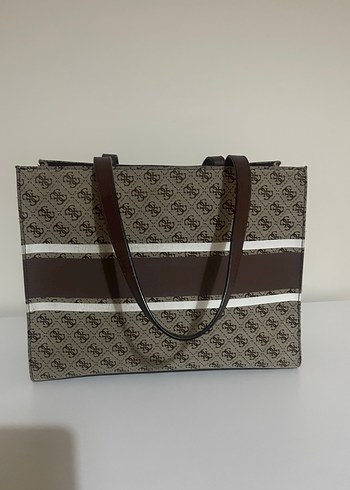 GUESS Baskılı Kahverengi Kadın Çanta - Görsel 3