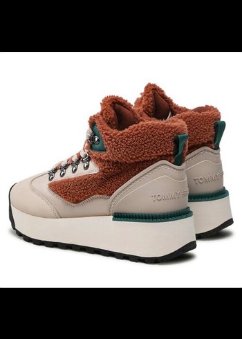 Kahverengi Kürklü Platform Topuklu Kadın Bot - Görsel 9