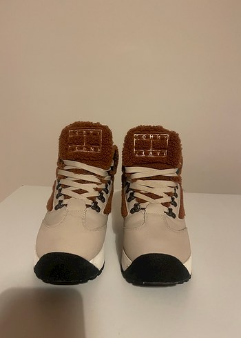 Kahverengi Kürklü Platform Topuklu Kadın Bot - Görsel 2