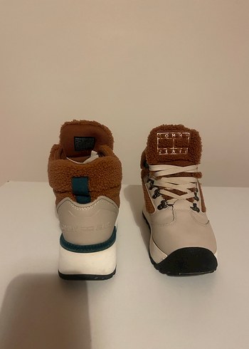 Kahverengi Kürklü Platform Topuklu Kadın Bot - Görsel 4