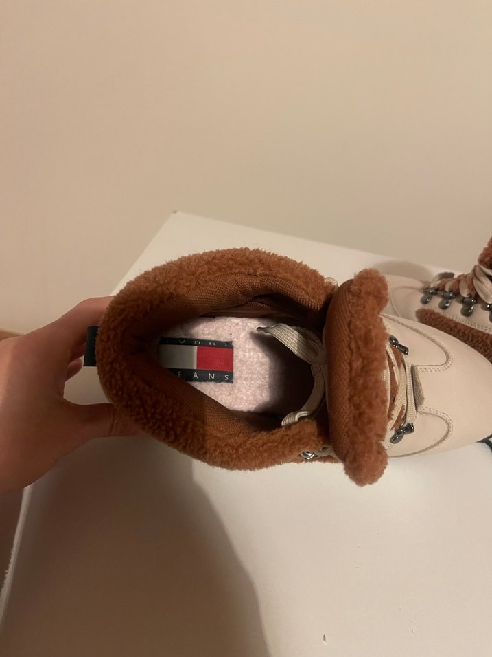 Kahverengi Kürklü Platform Topuklu Kadın Bot - Görsel 5