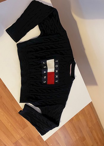 Tommy Jeans Siyah Örgü Kadın Kazak - Görsel 7