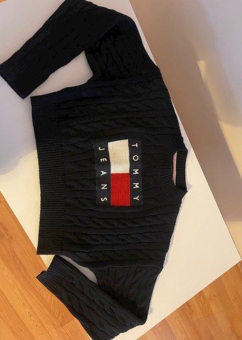 Tommy Jeans Siyah Örgü Kadın Kazak - Görsel 5