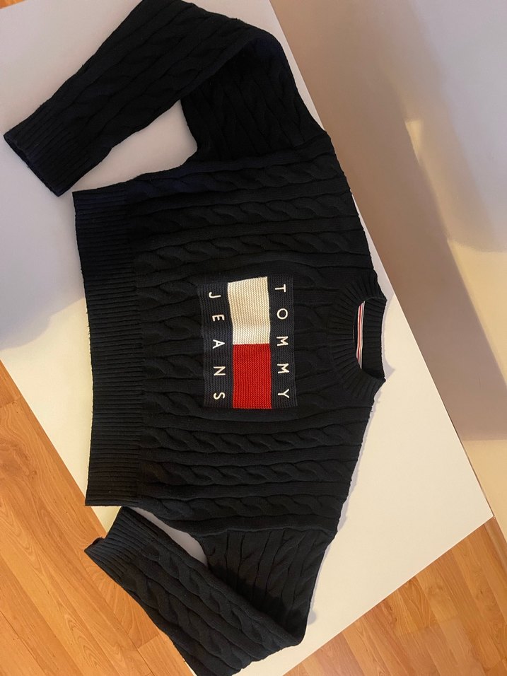 Tommy Jeans Siyah Örgü Kadın Kazak - Görsel 5