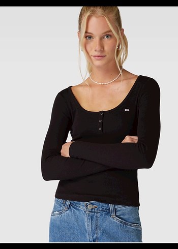 Tommy Hilfiger Uzun Kollu Tişört - Görsel 4