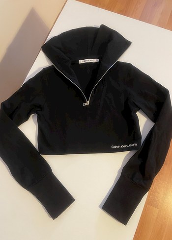 Calvin Klein Kadın Yarım Fermuarlı Sweatshirt - Görsel 2