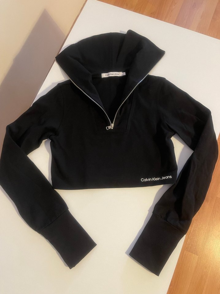 Calvin Klein Kadın Yarım Fermuarlı Sweatshirt - Görsel 2