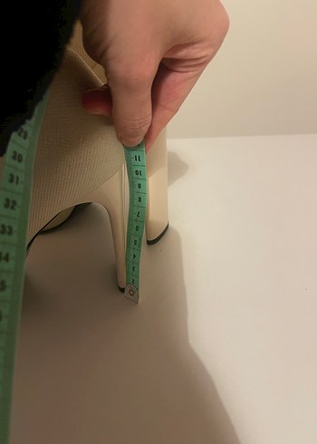 Beyaz Stiletto Topuklu Kadın Çizme - Görsel 6