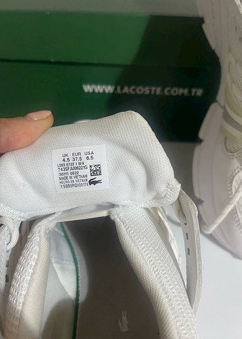 37,5 Beden beyaz Renk Lacoste Beyaz Kadın Spor Ayakkabı
