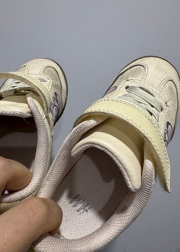 Kız Çocuk Sarı Bağcıklı ve Cırtlı Spor Ayakkabı HM - Görsel 4