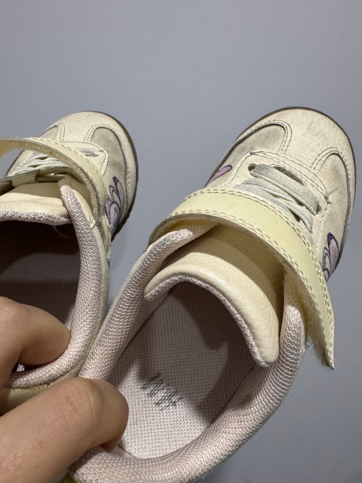 Kız Çocuk Sarı Bağcıklı ve Cırtlı Spor Ayakkabı HM - Görsel 4