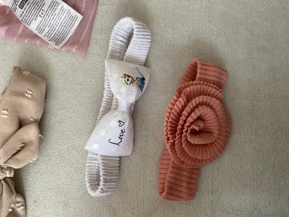 Nakışlı Fiyonk Detaylı Çocuk Saç Bantları - Görsel 5