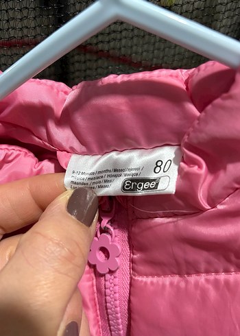 Kız Çocuk Pembe Fermuarlı Yelek - Görsel 3