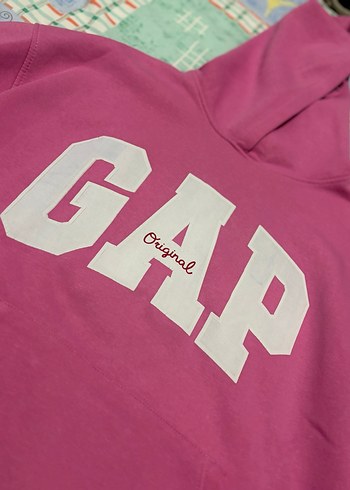 Pembe GAP Kapüşonlu Sweatshirt - Görsel 4