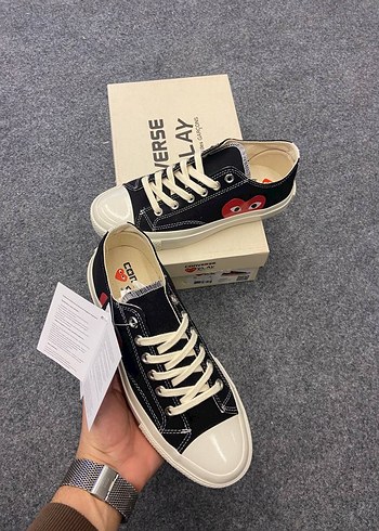 37 Beden siyah Renk Converse X Comme Des Garçons Play Chuck 70